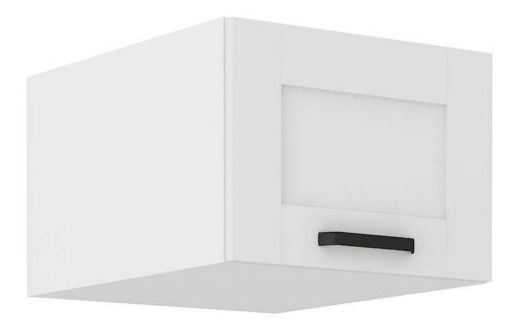 Horná kuchynská skrinka Lucid 50 NAGU-36 1F (korpus: biela + front: mdf biela)