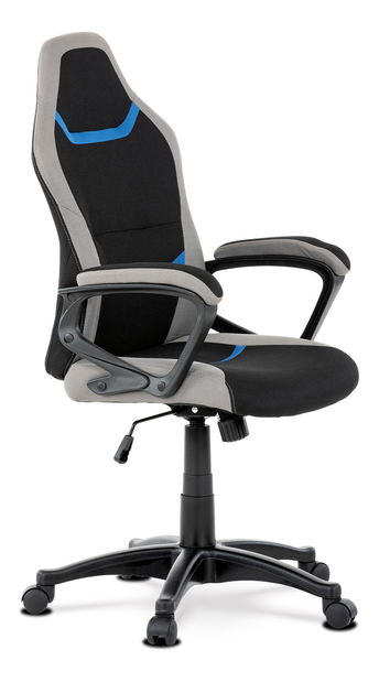Gamer szék/fotel Leira-L611-BLUE (fekete + szürke + kék)