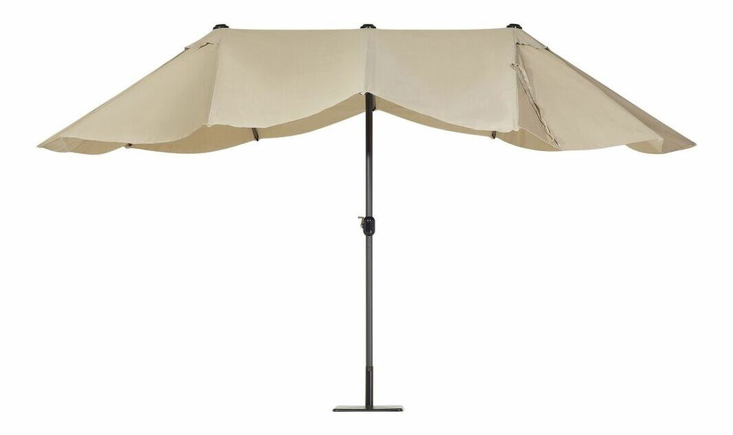 Slnečník 270x460x247 cm Silvania (tmavosivá)