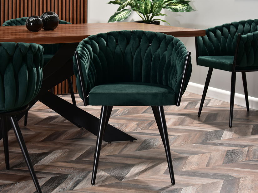 Jedálenská stolička Radio (zelená + čierna)