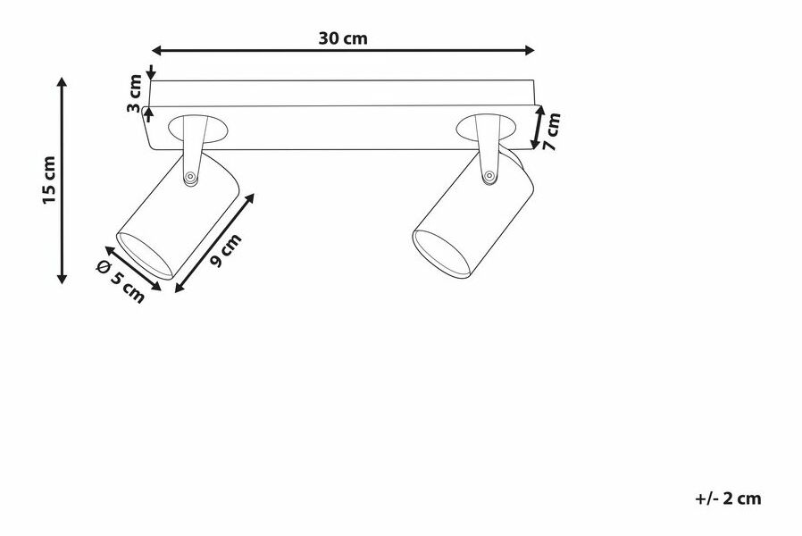Stropné svietidlo Killi (čierna)