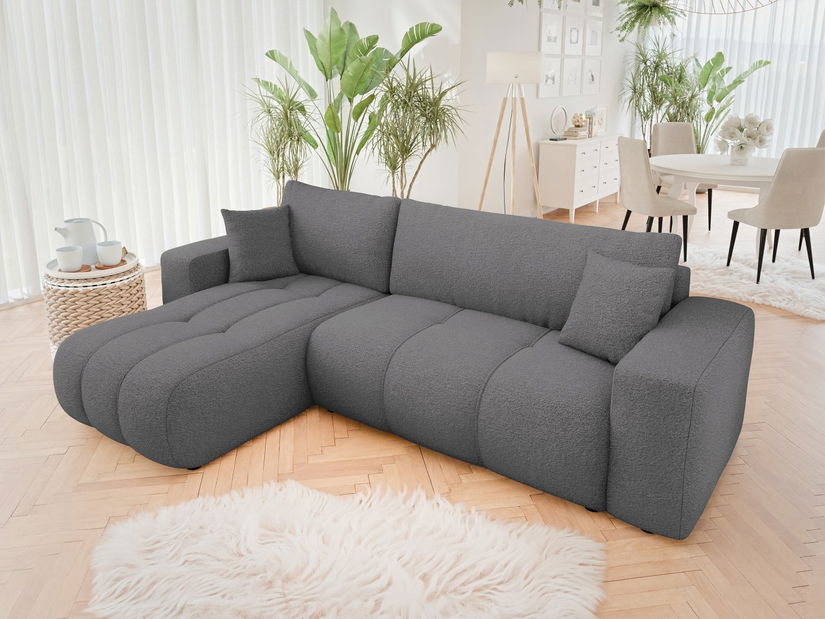 Colțar Lorew (Gri închis) (cu sp. depozitare)