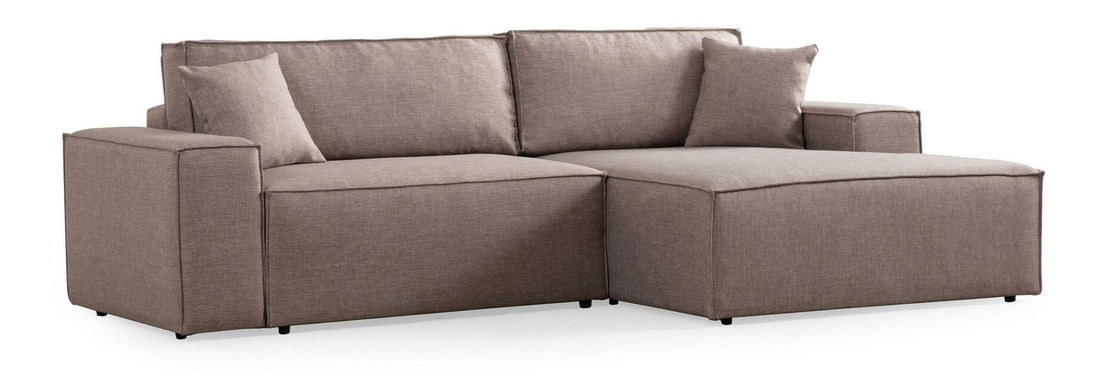 Sarokkanapé Pirlofenzza (tárolóhellyel) (J) (barna)