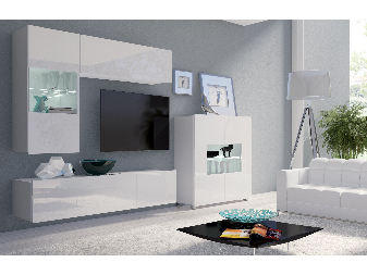 Mobilier living Calabria C3 (Alb) (fără iluminat)