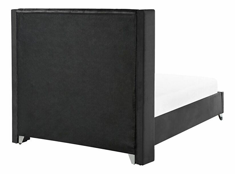 Manželská posteľ 140 cm Lubbka (čierna) (s roštom)