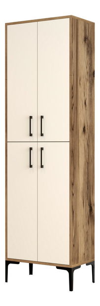 Policová skriňa Berina 1 (Orech + Krémová)