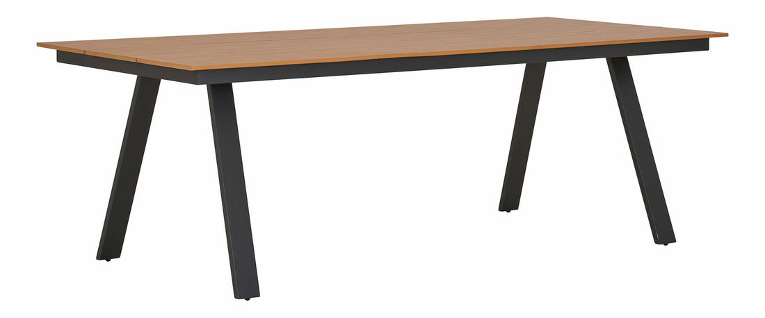 Záhradný stôl Tnaveria (prírodná + čierna)