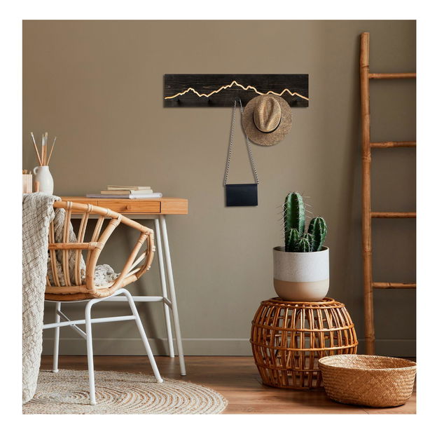 Cuier de perete Notopo (negru)