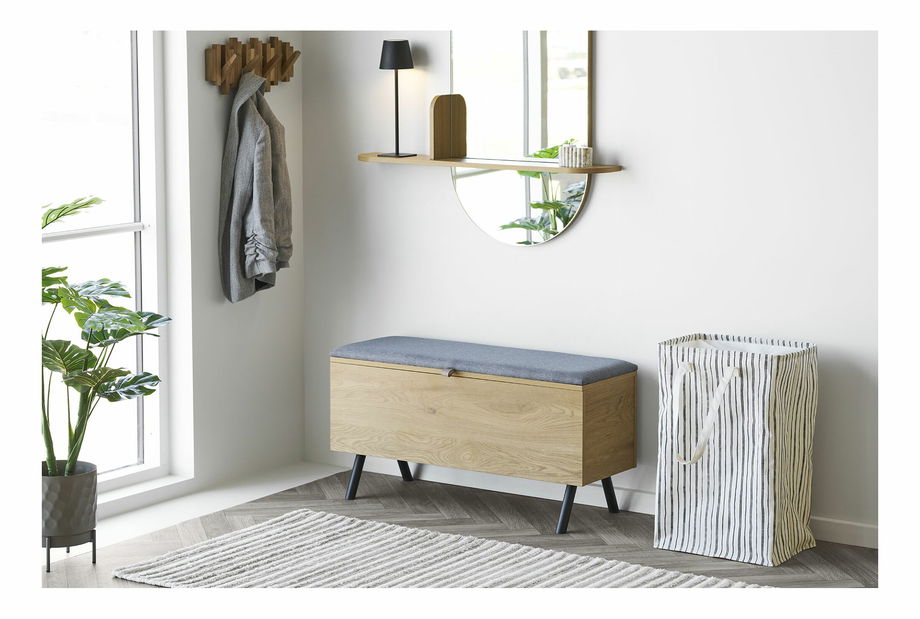 Kôš na bielizeň Analoria (béžová + čierna)