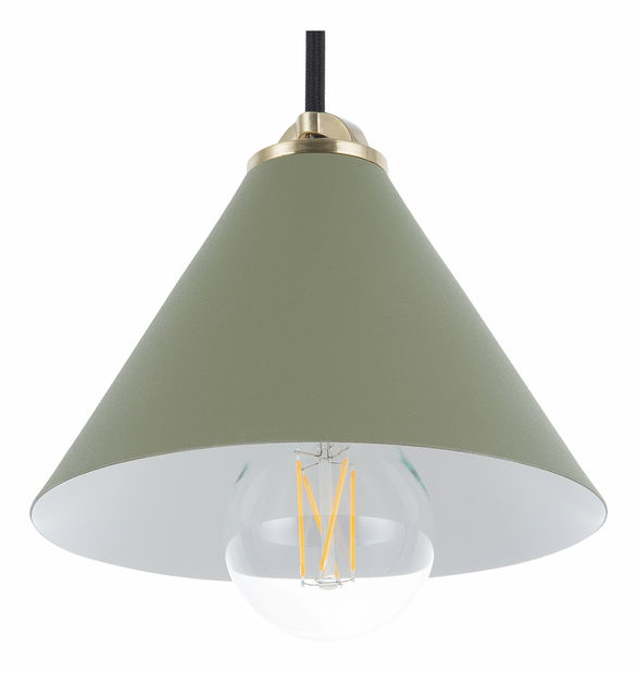 Závesná lampa Agron (olivovo zelená)