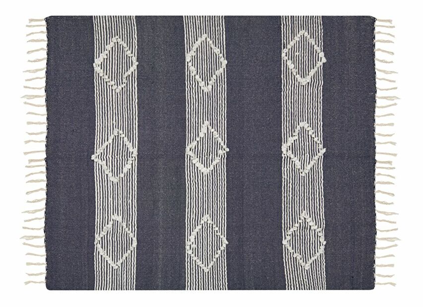 Pléd 155x130 cm NILME (textil) (kék)