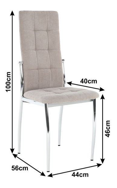 Set 2ks jedálenských stoličiek Alora (hnedá) *výpredaj