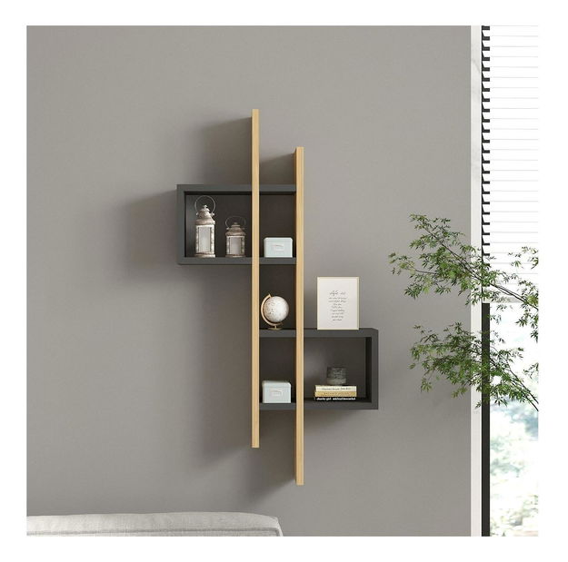 Polc Bebivo (zafír tölgy + antracit) 