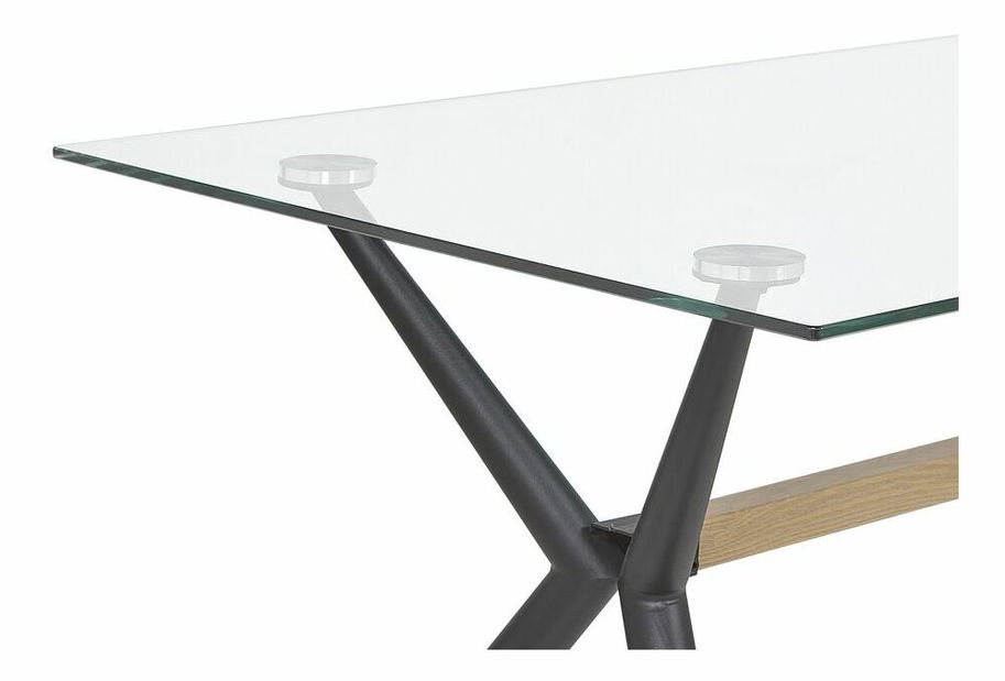 Masă de sufragerie Sham (transparent) (pentru 4 persoane)