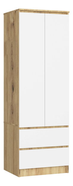 Dulap de haine Sentenciaba (stejar artisan + alb)