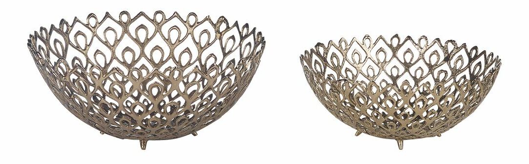 Set 2 buc boluri Gandalf (auriu)