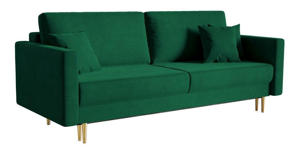 Háromszemélyes kanapé Vallera (zöld) 