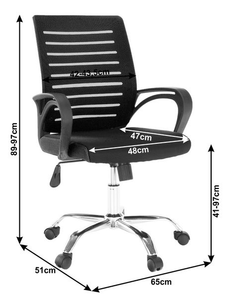 Kancelárska stolička Lisabolla (čierna)