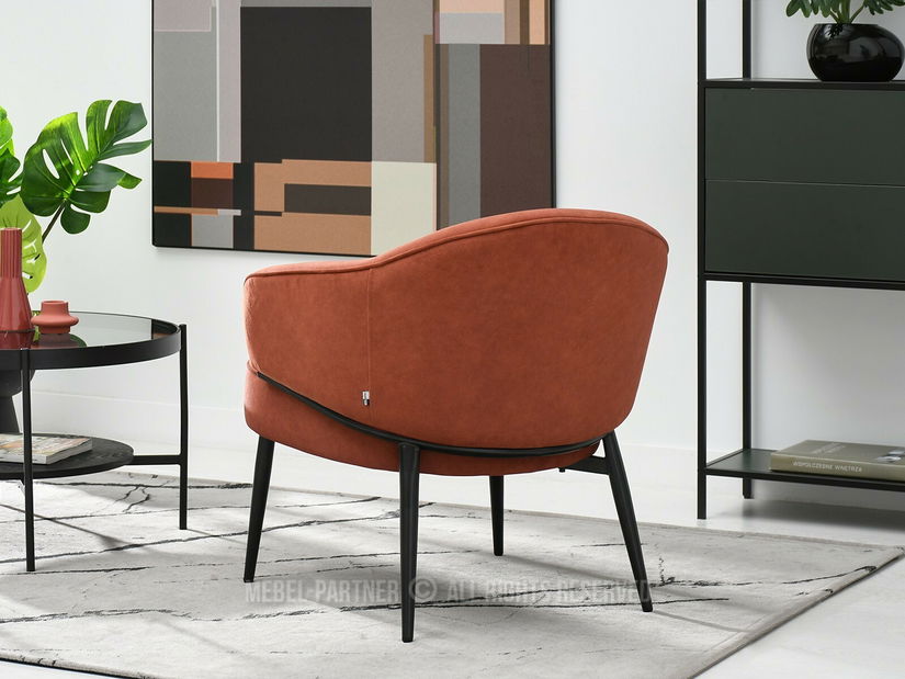 Fotoliu Alfredo (cupru + negru)