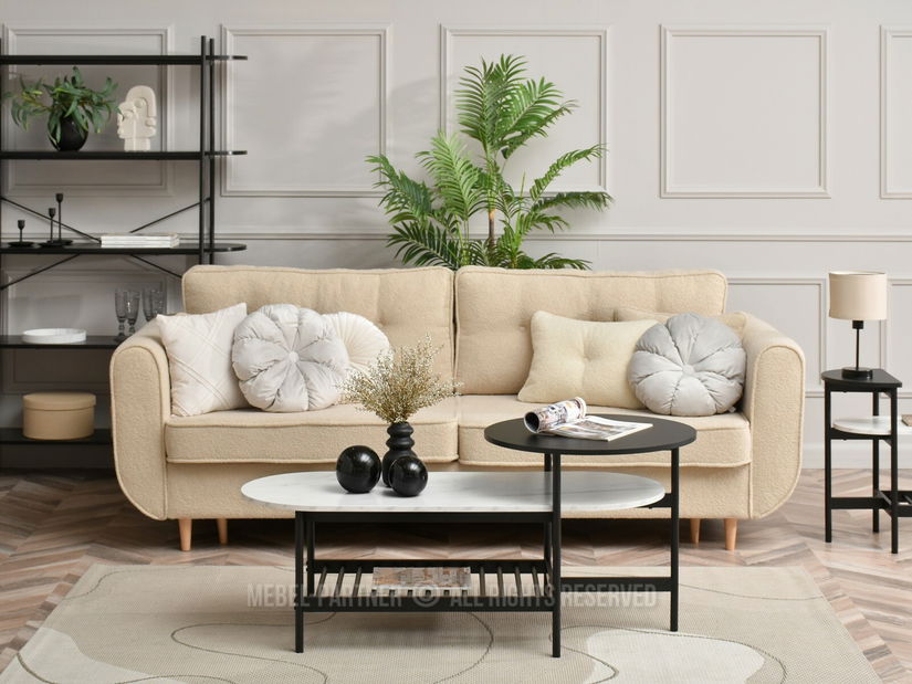 Măsuță de cafea Lorelail Xl (alb + negru)