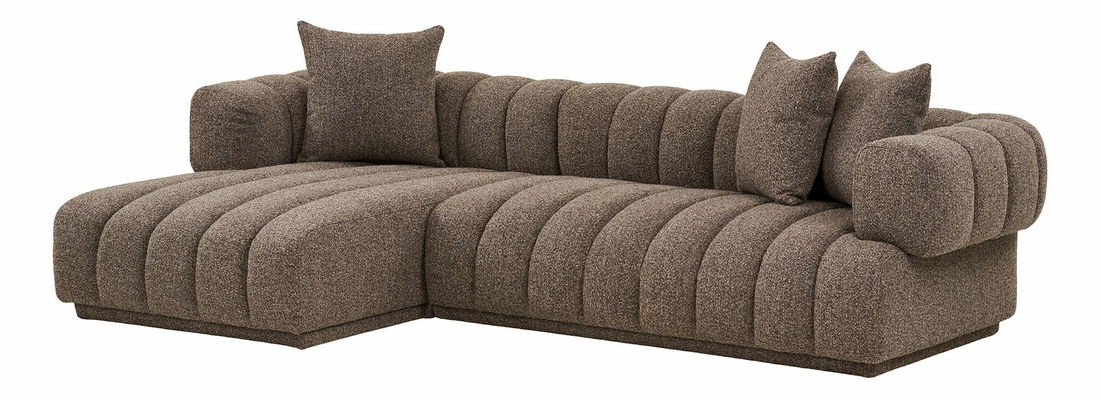 Rohová sedacia súprava (L) Aeaveta 2 (hnedá)