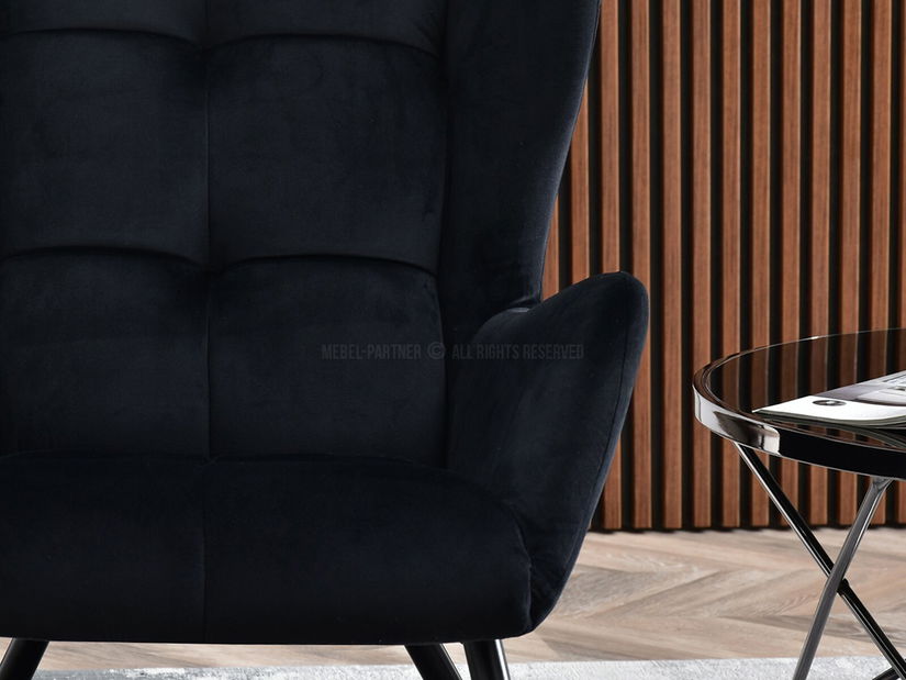 Relaxačné kreslo Norweien (čierna)