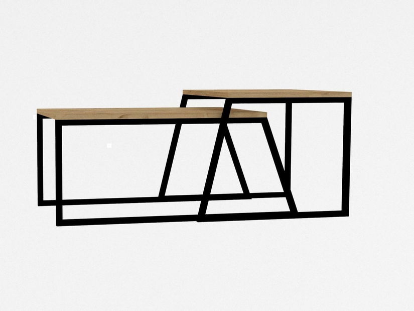 Set stolića za kavu (2 kom.) Nulubo 1 (hrast)