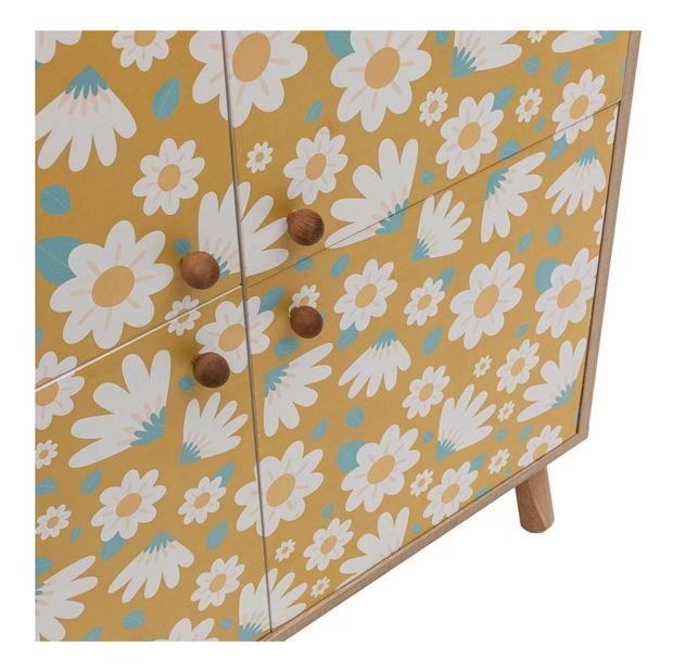 Dulap Mozaic (Stejar sonoma + Galben + Alb)