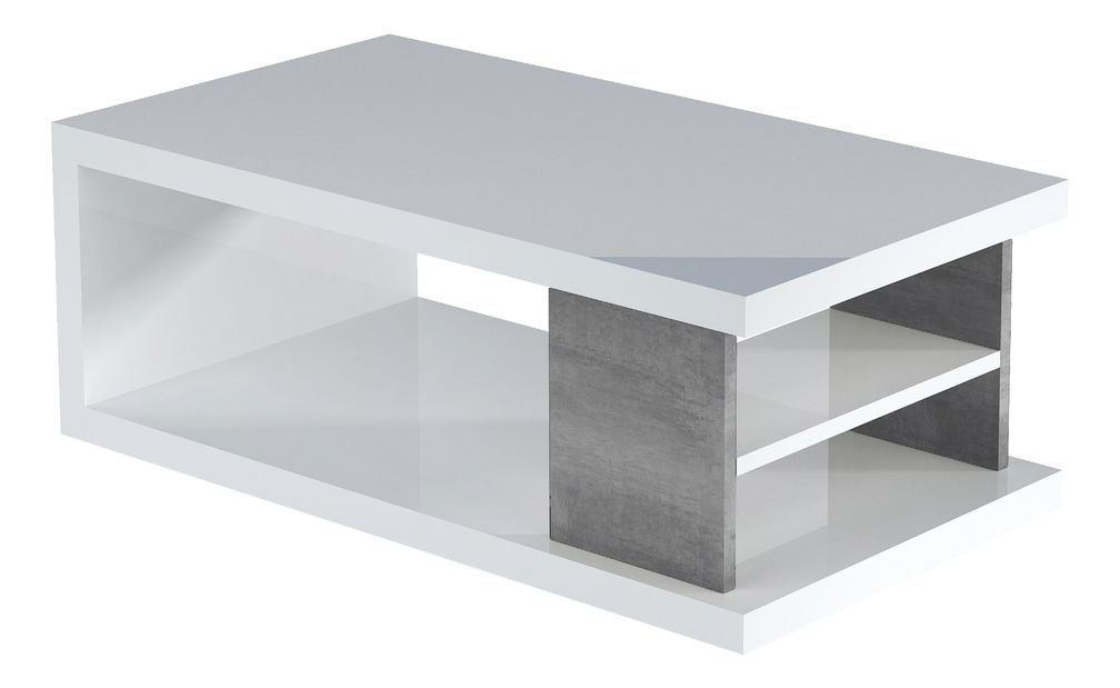 Stolić za kavu Liora (bijela + beton)