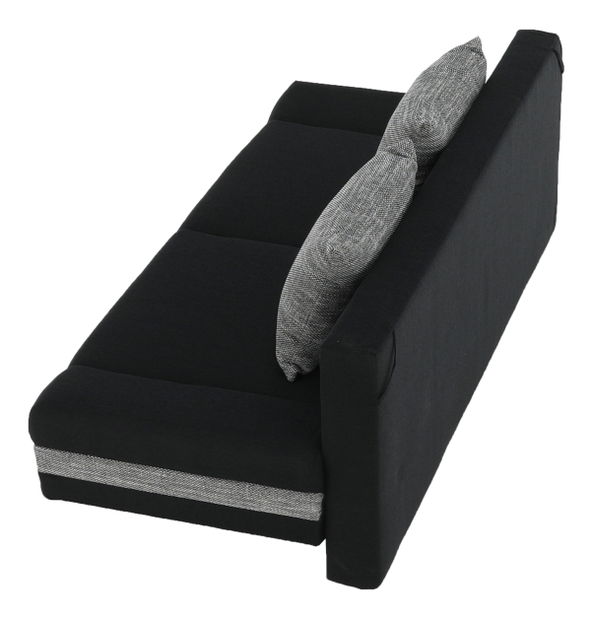 Pohovka trojsedačka Norale čierna + šedá