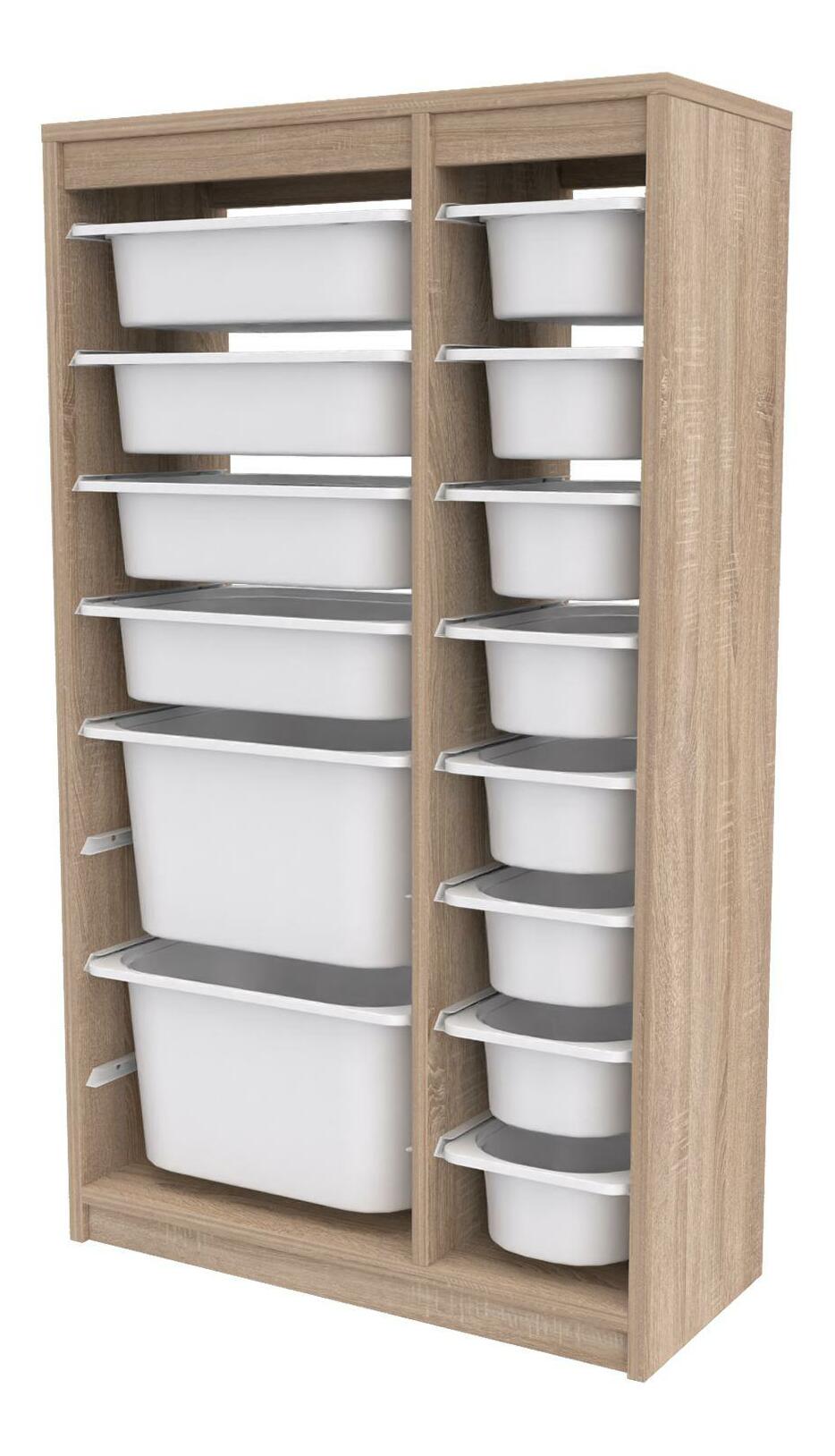 Játékrendszerező Dremonka 6 (sonoma tölgy + fehér)