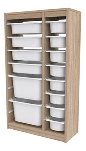 Organizator za igračke Dremonka 6 (hrast sonoma + bijela)