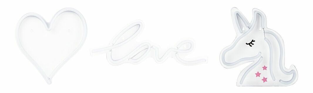 Set 3 ks LED dekorácií Sib (ružová) 