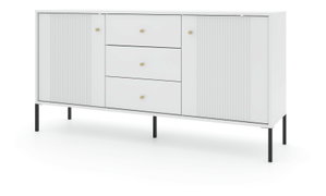Comodă Isae 2D3S (alb + negru)