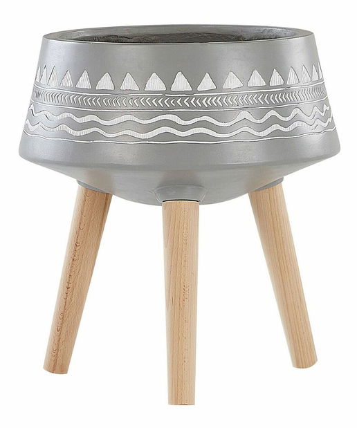 Stojanový kvetináč Werza (sivá)