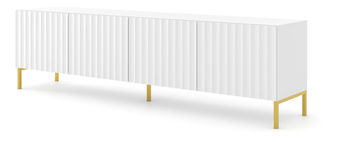 TV stolić/ormarić 200 4D Warsaw (bijela + zlatna)