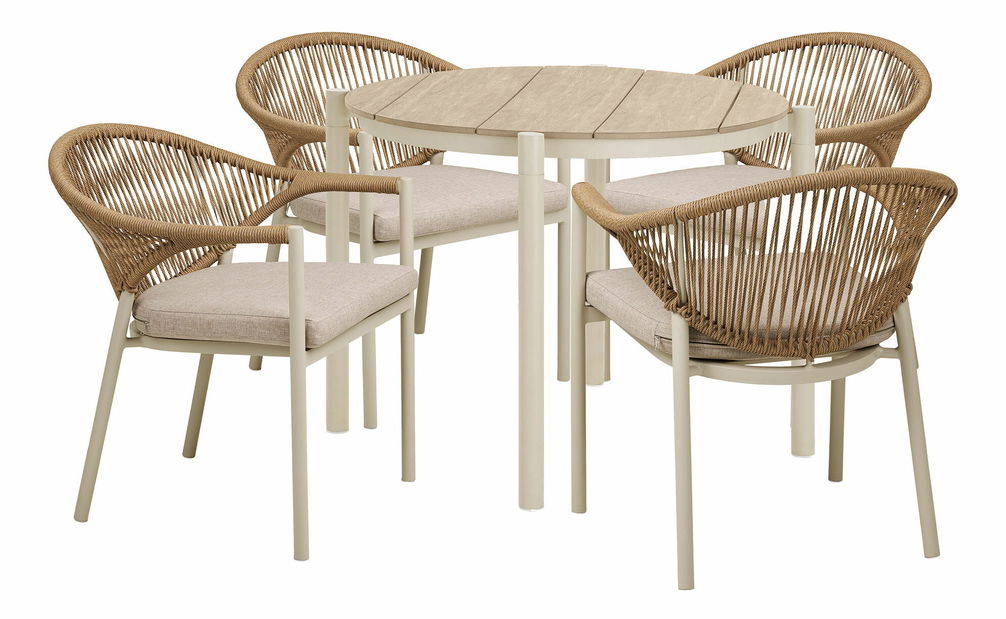 Záhradný set Abelia 5 (piesková + prírodná)