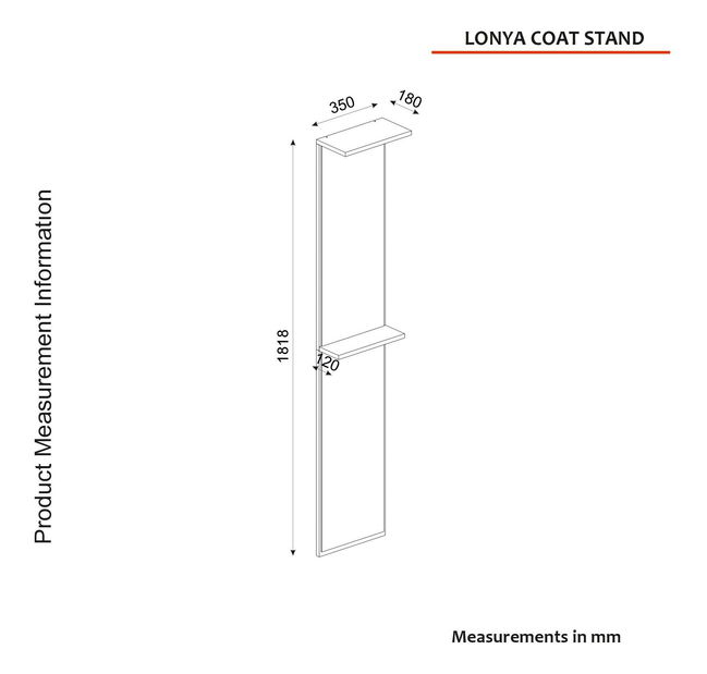 Predsieňová zostava Bulavo 1 (hnedá + biela) 