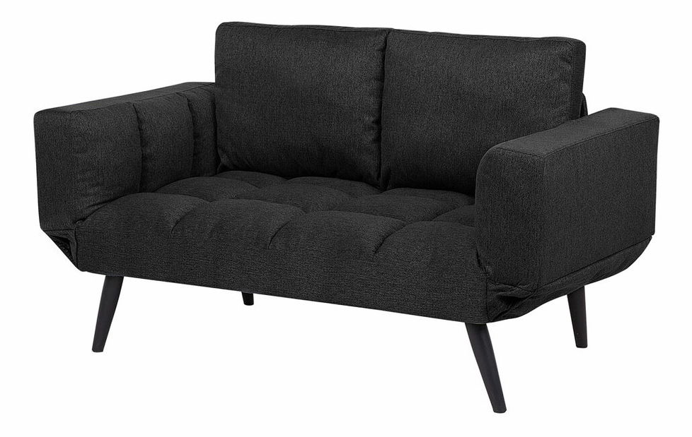 Pohovka dvojsedačka Bromley (čierna)