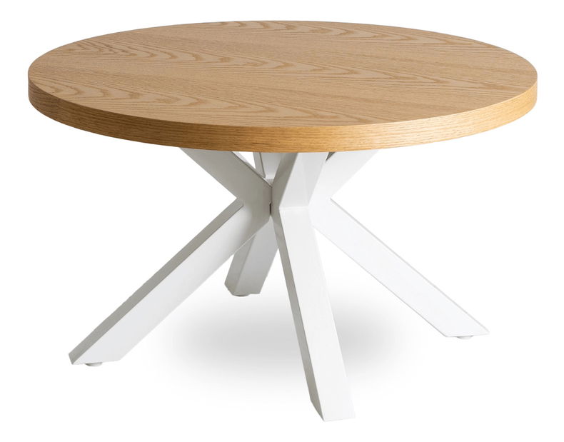 Stolić za kavu Ligamentos (zlatni hrast + bijela) 