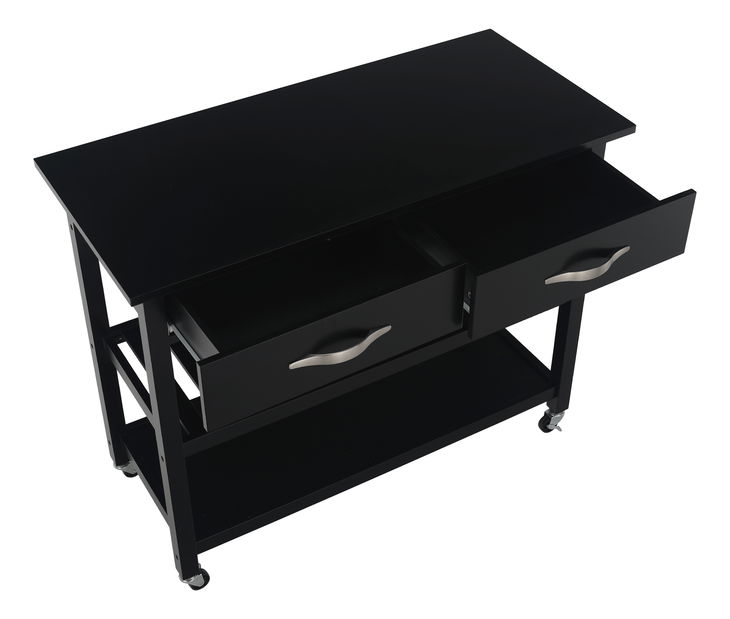 Servírovací vozík Nolan (čierna)