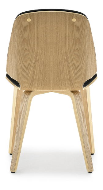 Jedálenská stolička Vicisitudes (čierna + dub)