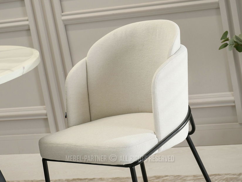 Jedálenská stolička Continuara (krémová + čierna)