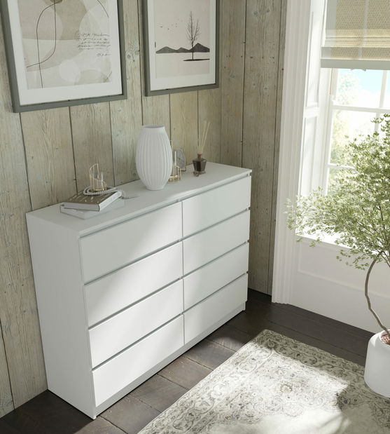 Comodă Maya S8 (alb)