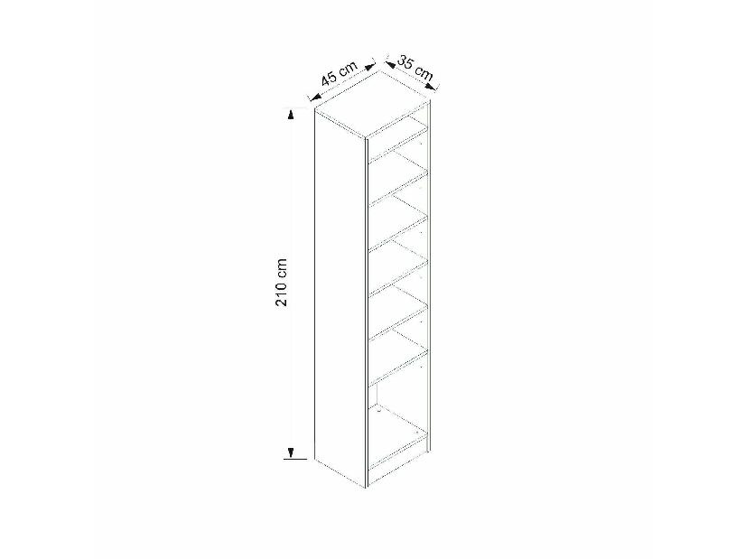 Dulap cu rafturi Nemake 15 (Nuc) 