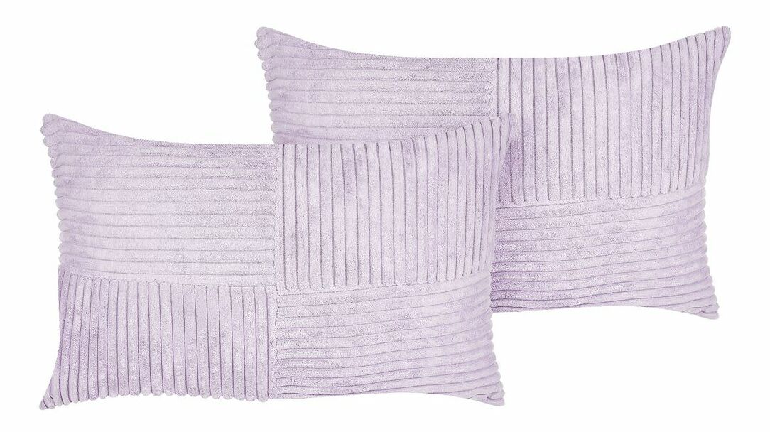 Set 2 perne decorative 47 x 27 cm Milie (violet)