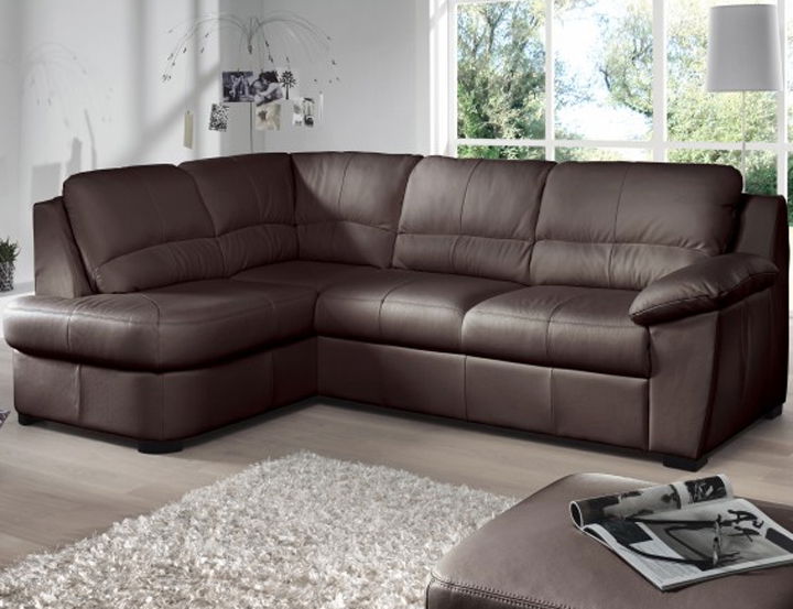 Kožená rohová sedačka Dano (L)