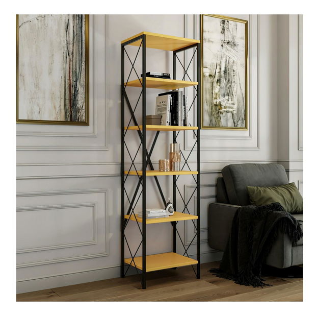 Regál Suda (žltá + čierna)