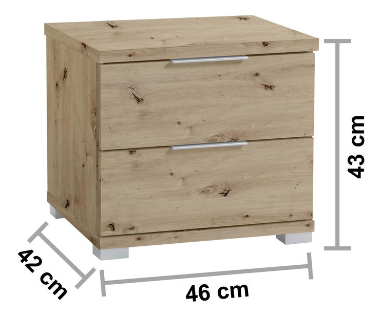 Nočný stolík Serafina 1 (dub artisan)