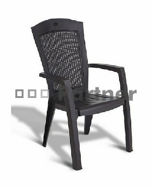 Záhradný nábytok Panda 1+6 antracit (Plast)